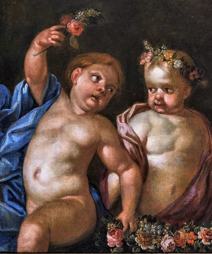 "Allegory of Love" Genoese school of 17th century